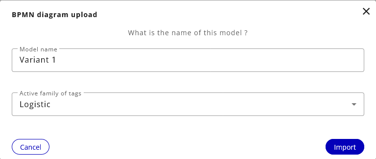 import a BPMN from computer